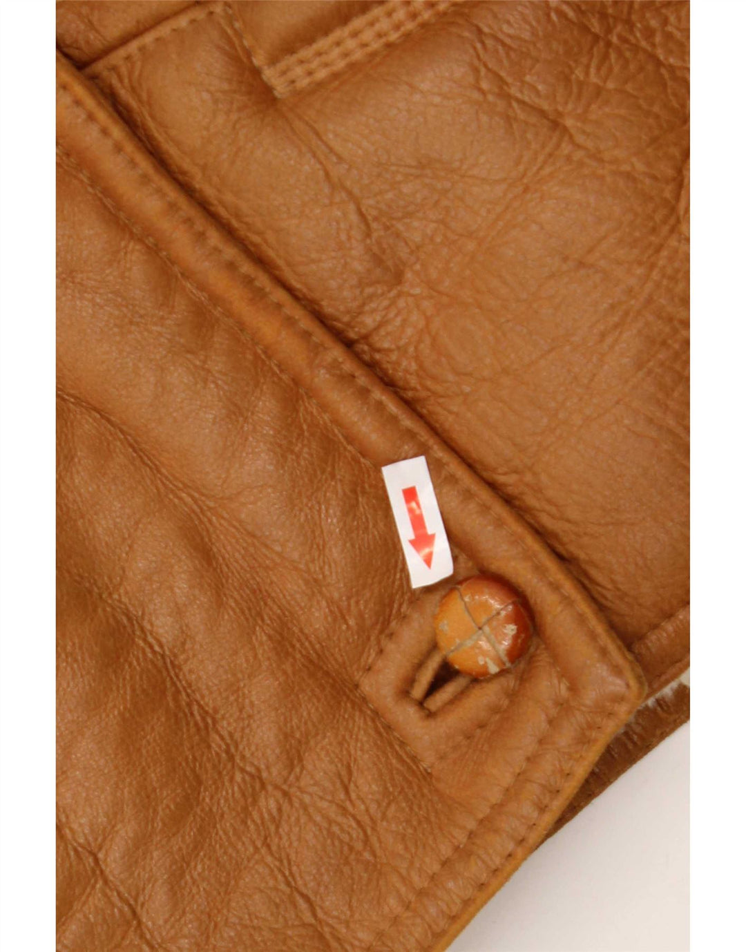 Vintage mujer chaqueta de piel de oveja de gran tamaño IT 42 Marrón medio
