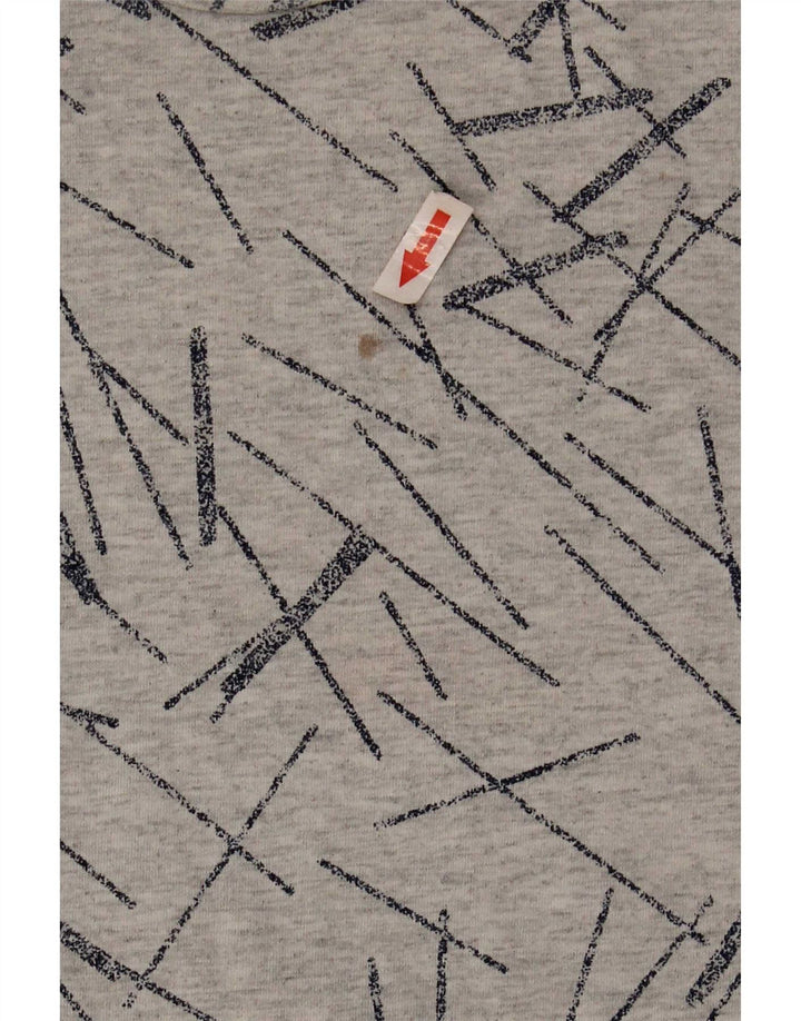 Camiseta Lee para hombre Top Small de algodón a rayas grises