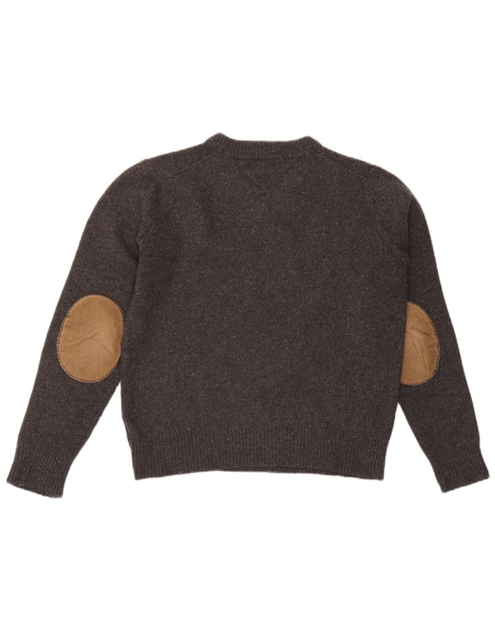 Tommy Hilfiger Jersey con Cuello en V de Lana Gris Medio para Hombre