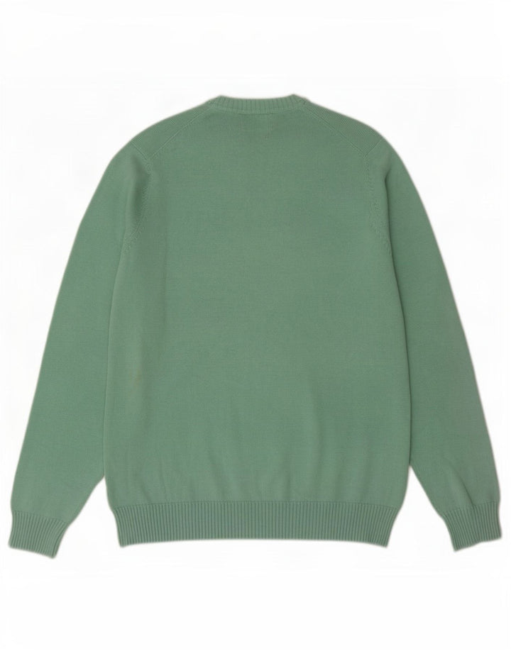 Marks & Spencer Jersey con Cuello en V Azul Harbor para Hombre Algodón Verde Medio