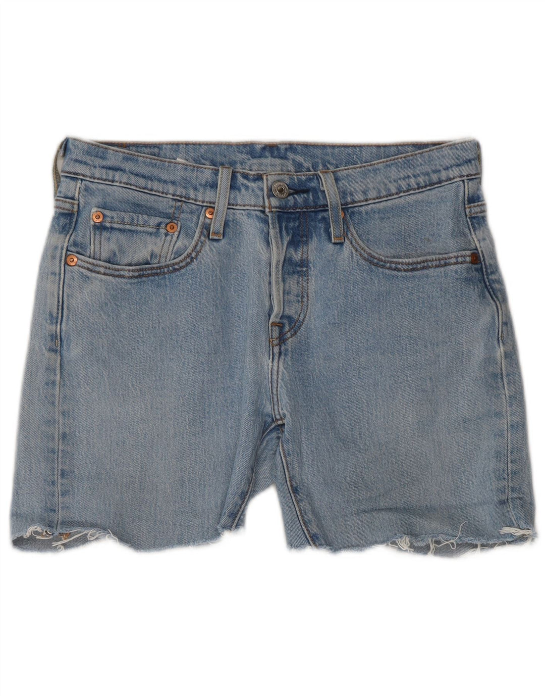 LEVI'S Womens 501 Denim Shorts W26 Small Blue Cotton
