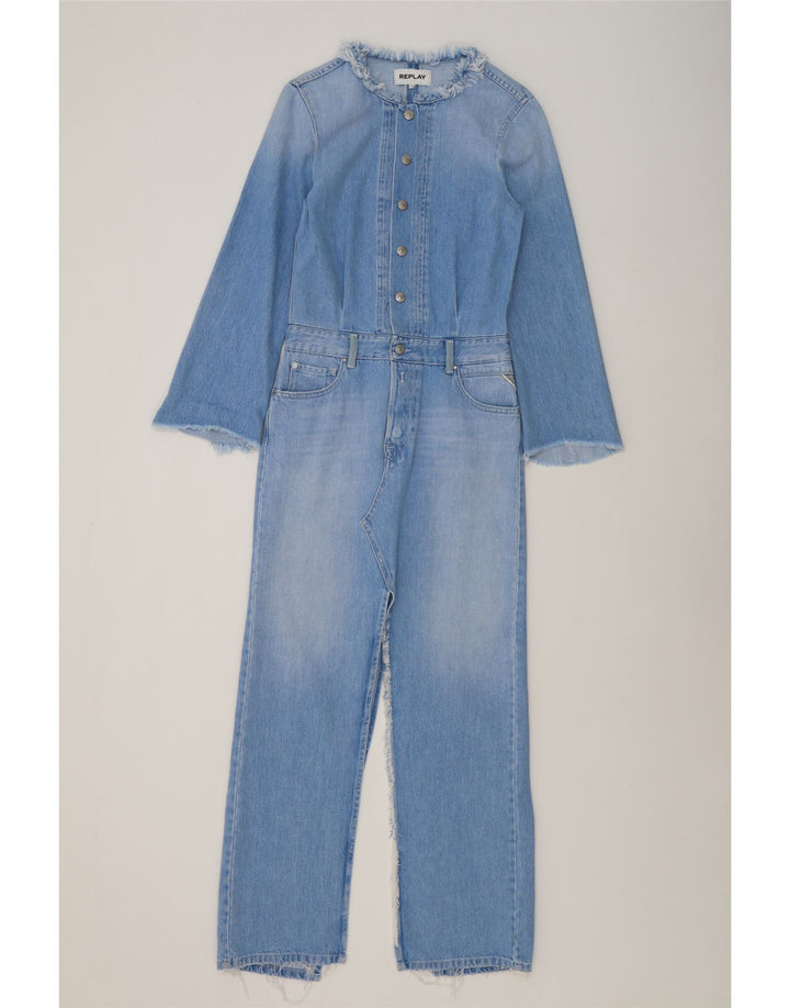 Replay Mono vaquero para mujer UK 10 Small Azul Algodón