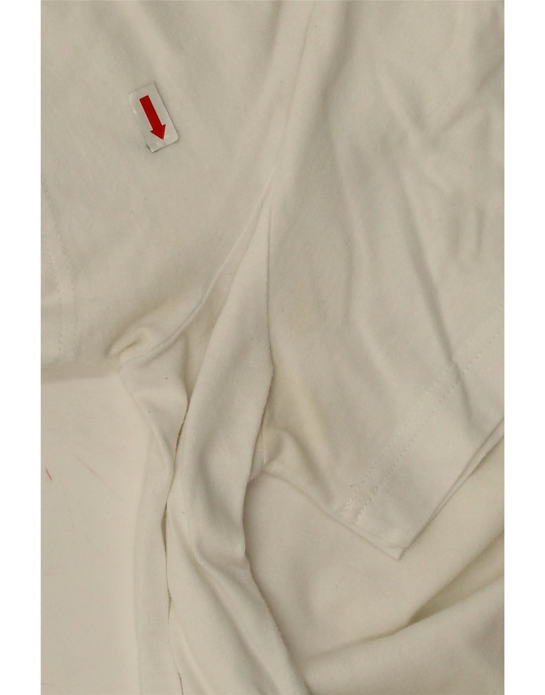 Lacoste Camiseta de corte regular para hombre, talla 3, algodón blanco pequeño