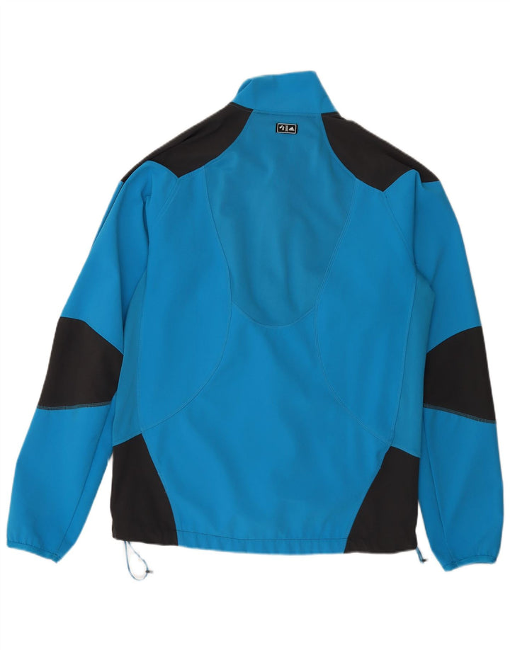 ADIDAS Chaqueta de chándal para hombre UK 44/46 Grande Azul Colorblock Poliéster