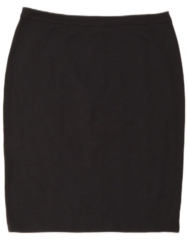 Armani Collezioni Falda lápiz para mujer IT 48 XL W34 Viscosa negra