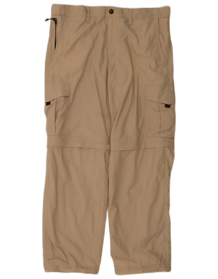 Marks & Spencer Pantalones cargo de corte regular para hombre W34 L29 Algodón beige