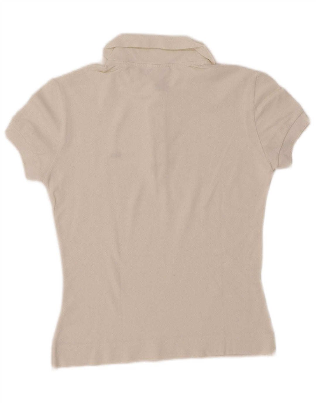 LACOSTE Polo de mujer talla 38 mediano algodón blanco