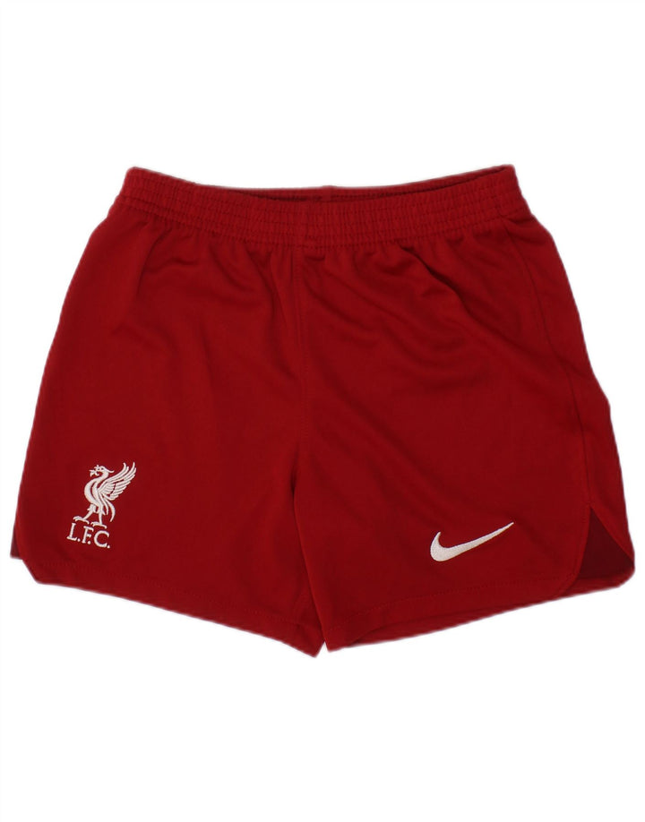 NIKE Boys Liverpool Sport Shorts 10-11 años Mediano Rojo Poliéster