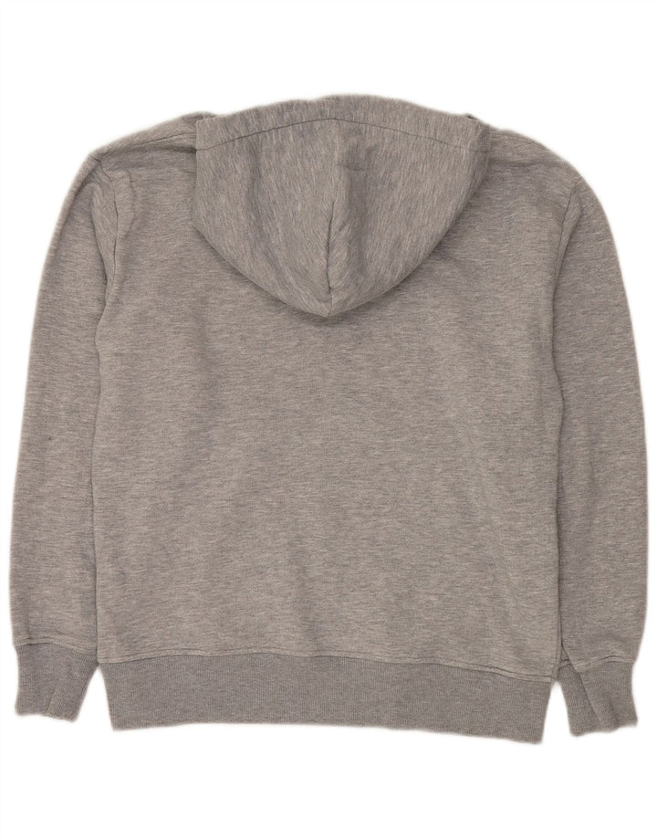 Zara Hombre Sudadera Con Capucha Jersey Gris Medio Poliéster Moteado