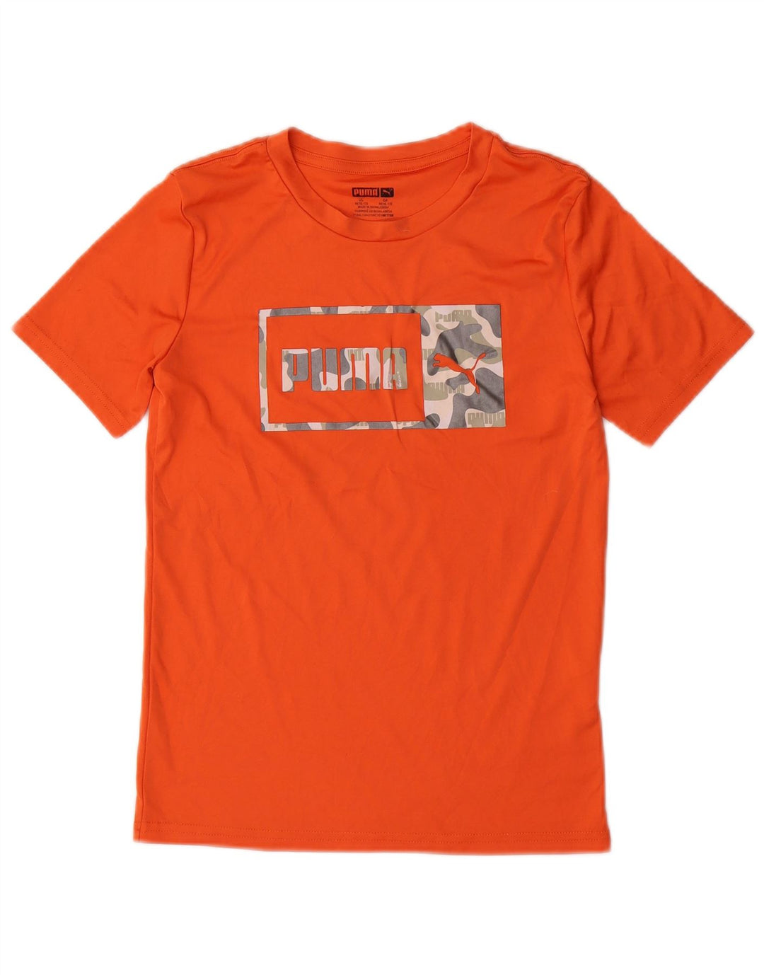 PUMA Camiseta gráfica para niño 10-11 años Poliéster naranja medio
