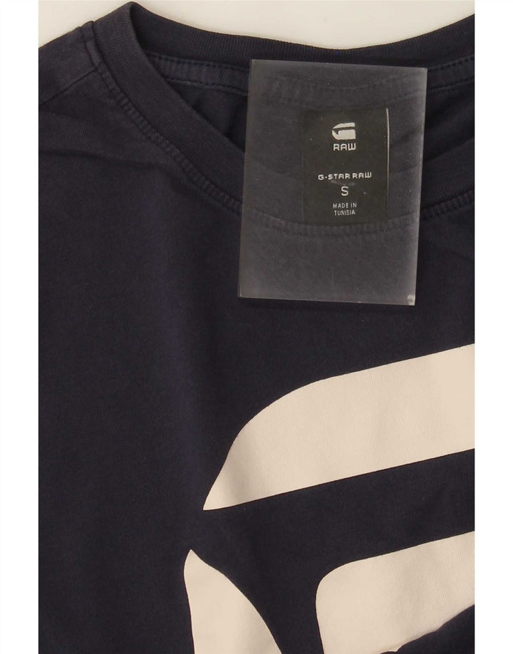 G-Star Hombre Camiseta Gráfica Top Pequeño Azul Marino