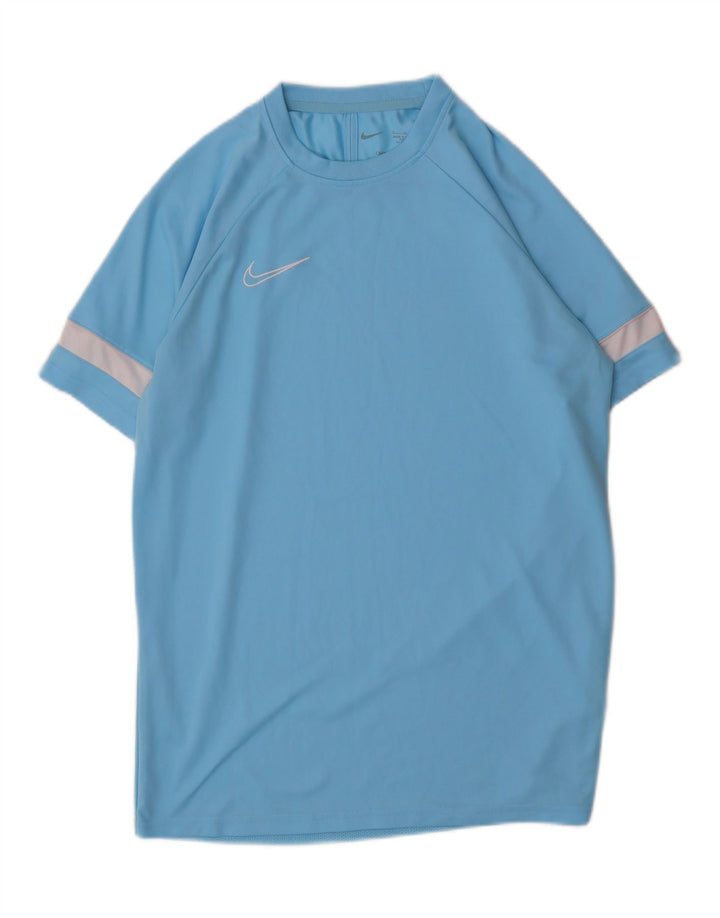 NIKE Camiseta Dri Fit para Hombre Top Grande Azul Colorblock Poliéster