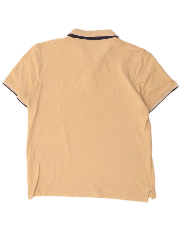 Jack & Jones Mens Polo Shirt XL Beige Cotton