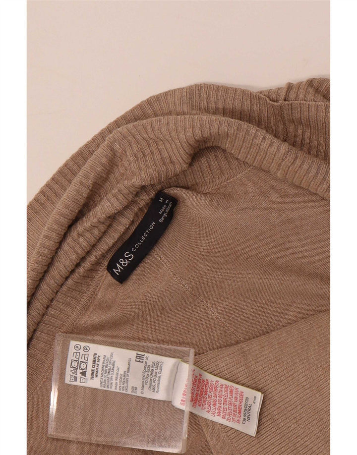Marks & Spencer Suéter Cárdigan Abierto Largo para Mujer UK 44 Marrón Medio