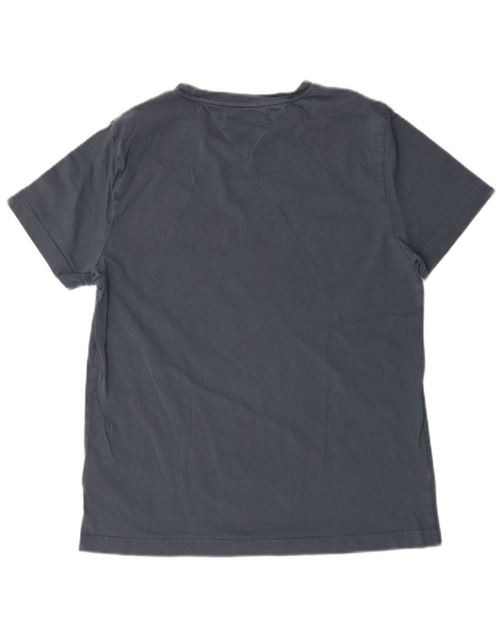 Tommy Hilfiger Camiseta gráfica para hombre Top Algodón gris medio