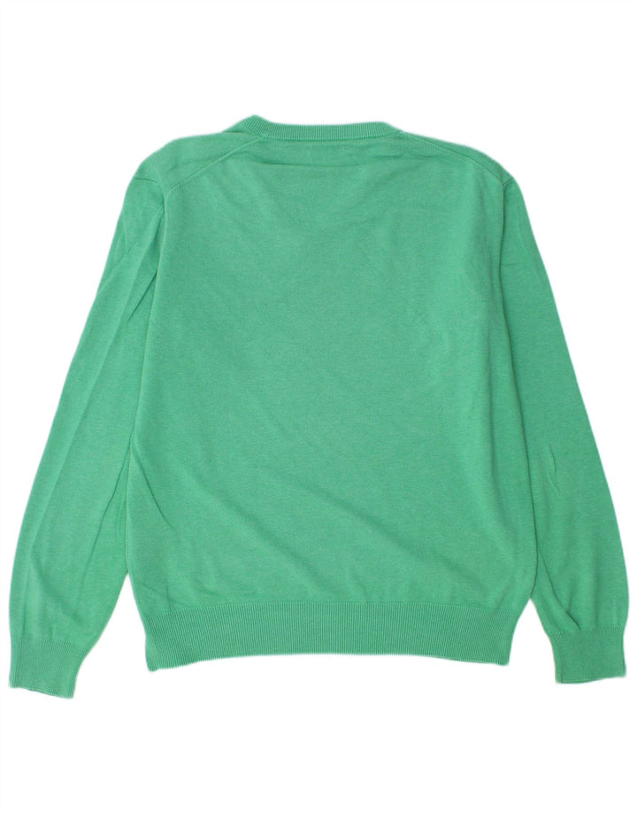 GANT Jersey De Punto Con Cuello En V Grande Verde Algodón Hombre