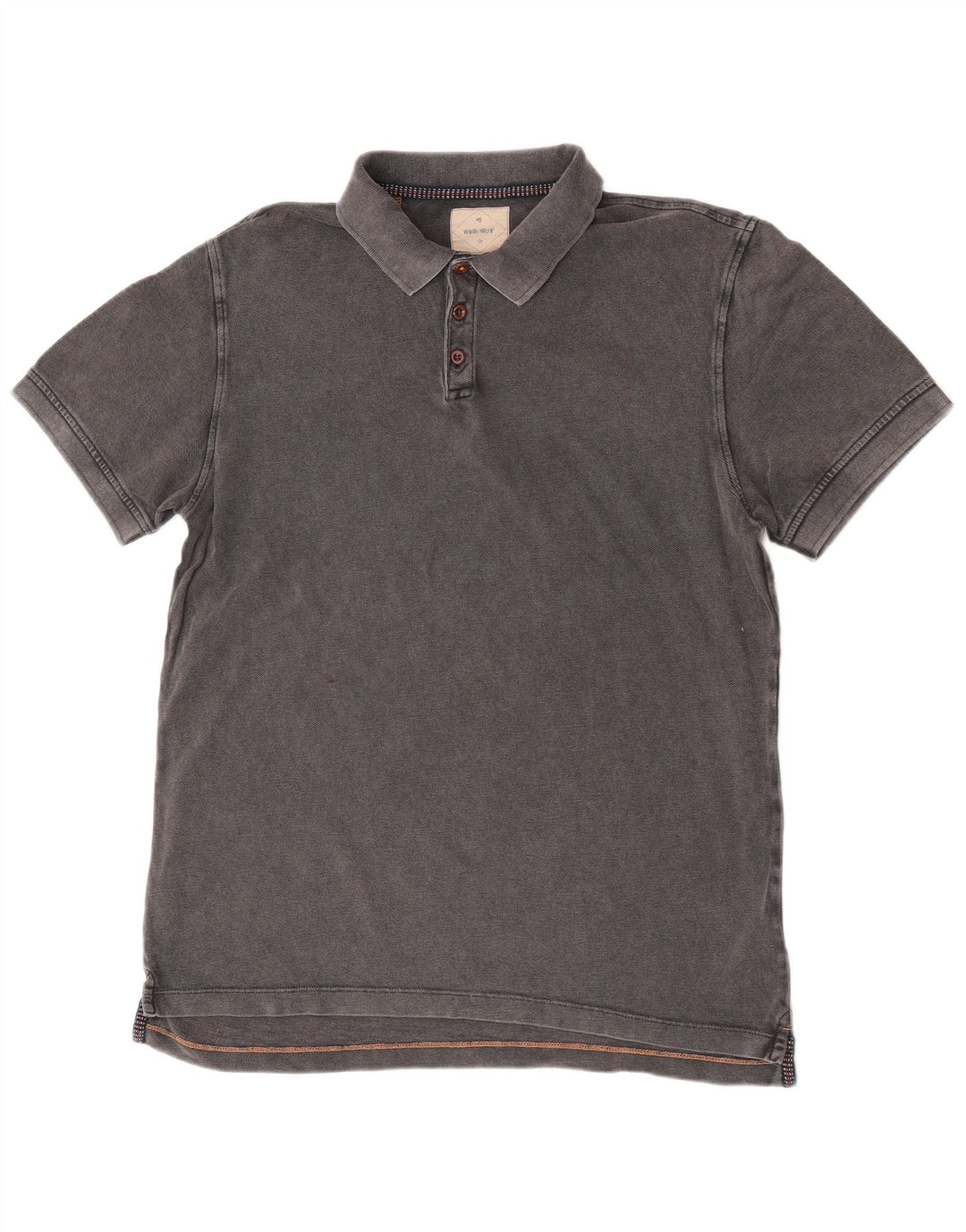 Polo de hombre White Stuff de algodón gris medio