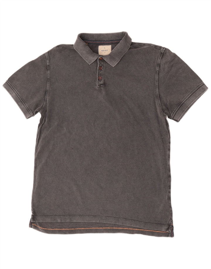 Polo de hombre White Stuff de algodón gris medio