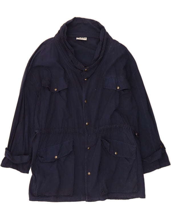 PANNA Chaqueta utilitaria holgada para hombre UK 44 2XL Azul marino