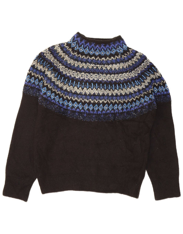 Marks & Spencer Suéter con Cuello Alto para Mujer UK 10 Small Black