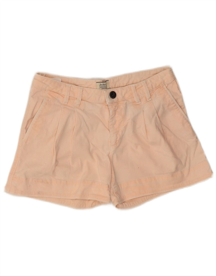 Pantalones cortos de mezclilla Jeckerson para mujer W28 de algodón rosa medio