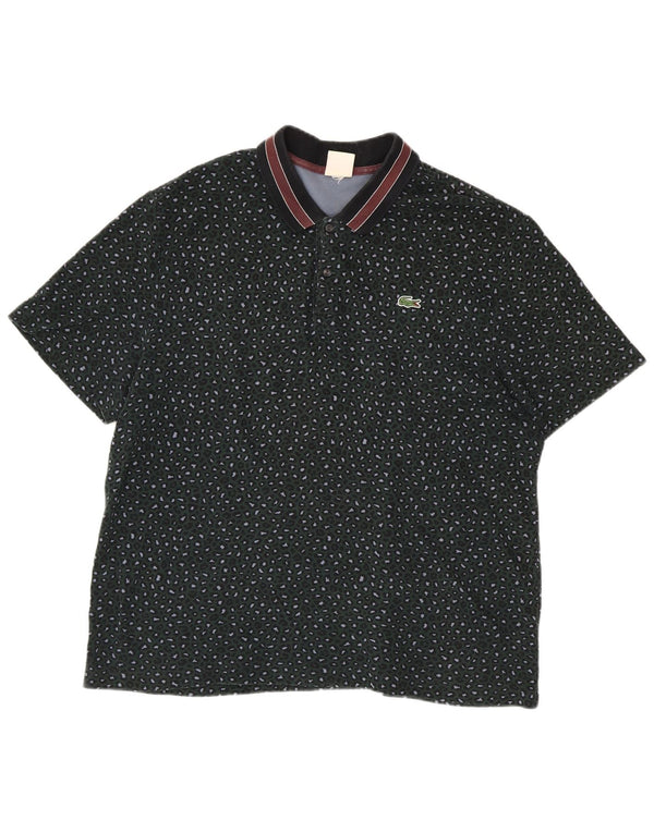 Polo Lacoste Hombre XL Algodón Moteado Verde
