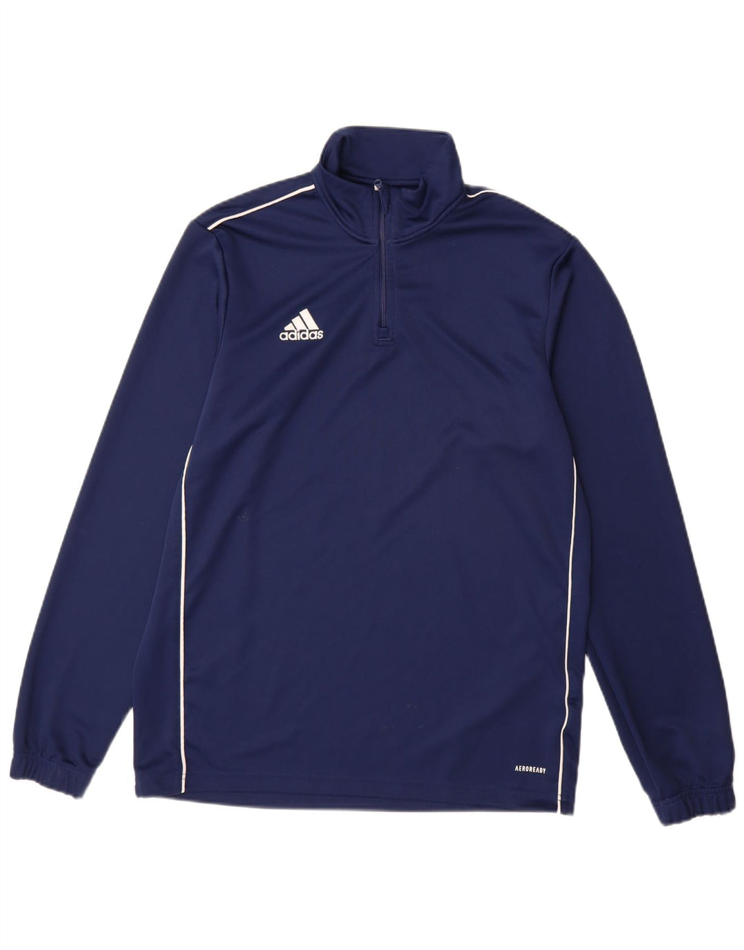 ADIDAS Hombre Aeroready Zip Neck Jersey Chándal Top Grande Azul Marino