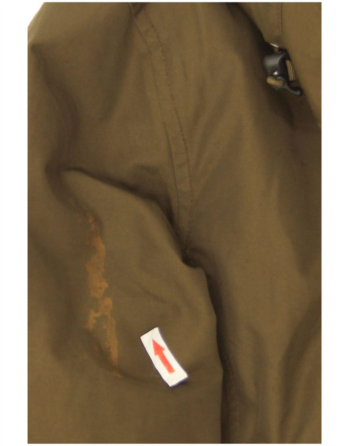 Woolrich Parka con capucha para mujer UK 14 Medium Khaki Cotton