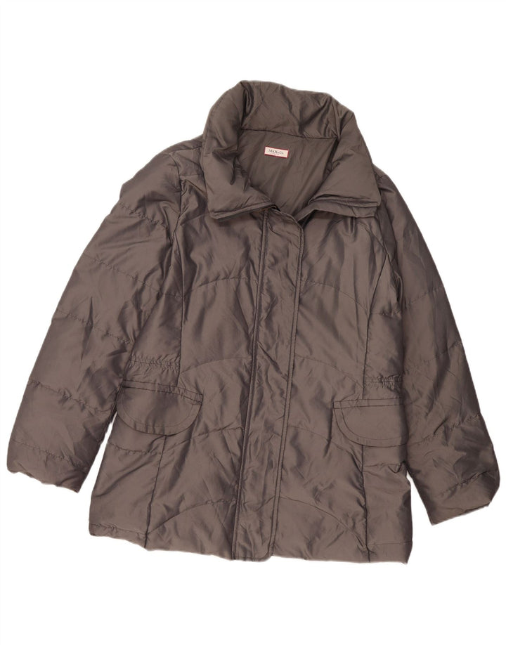 MAX & CO. Womens Padded Jacket UK 16 Large  Grey Polyamide