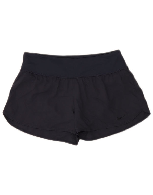 Nike Pantalones cortos deportivos para mujer UK 6 XS Azul marino Poliamida