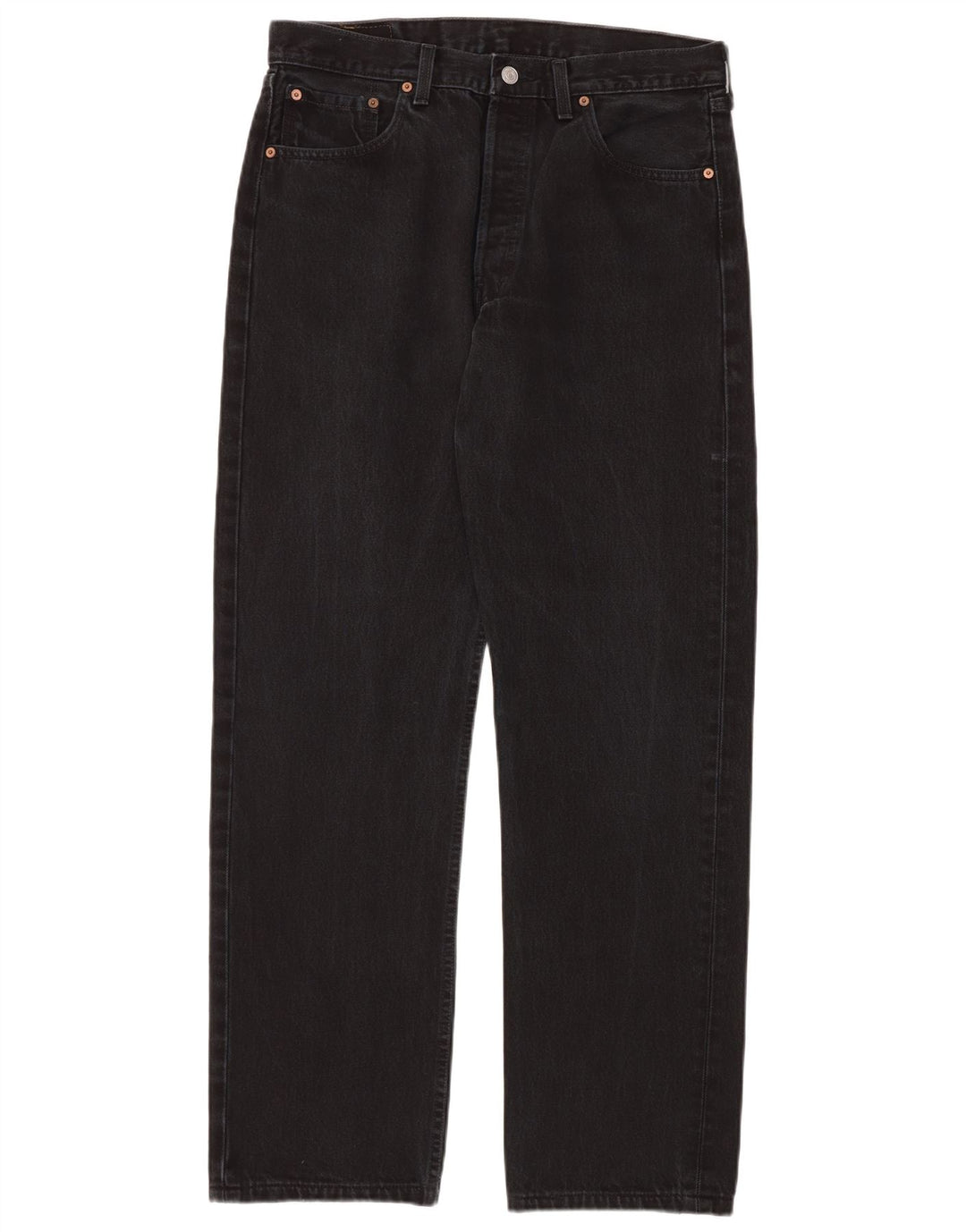 LEVI'S Vaqueros rectos 501 para hombre W34 L34 Algodón negro