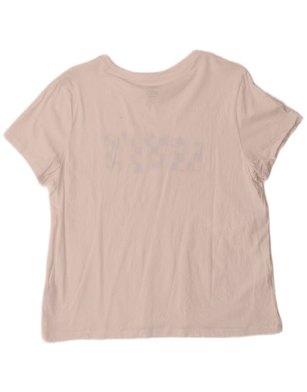 Levi's Camiseta gráfica para mujer Top UK 18 XL Algodón blanco