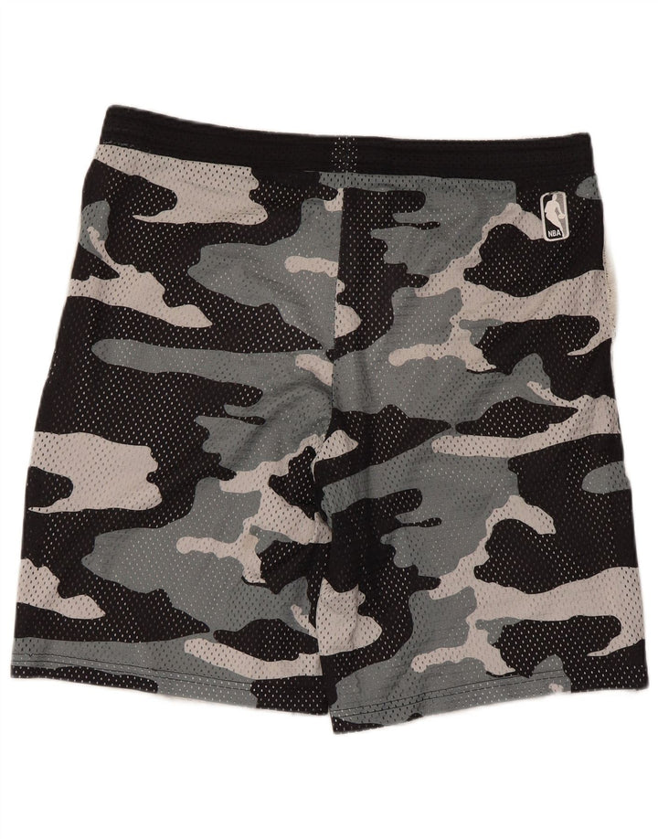 Adidas Pantalones cortos deportivos gráficos para hombre Poliéster de camuflaje negro mediano