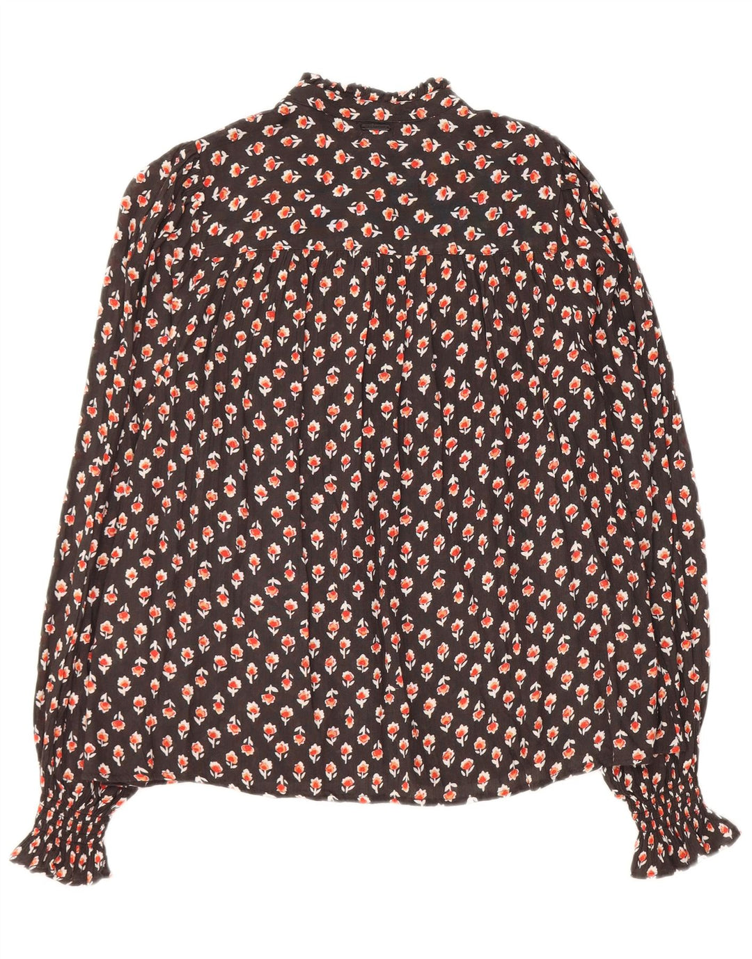 Billabong Blusa tipo camisa extragrande para mujer UK 10 Small Brown Floral