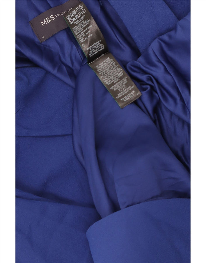 Marks & Spencer Chaqueta Blazer Abierta de Manga 3/4 para Mujer UK 46 Grande Azul