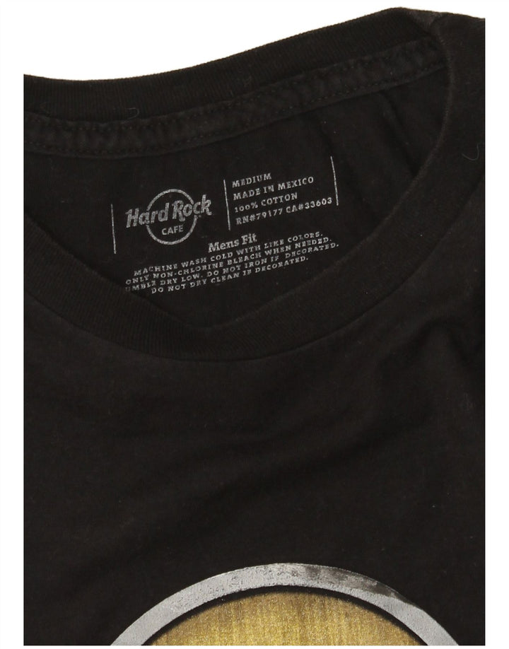 Hard Rock Cafe - Camiseta con gráfico de Hollywood para hombre, talla mediana, algodón negro