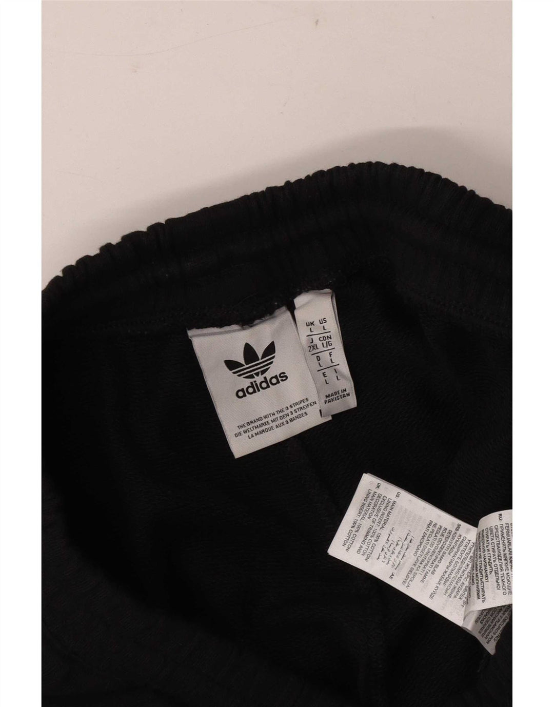 Adidas - Pantalones cortos deportivos para hombre, talla grande, algodón negro