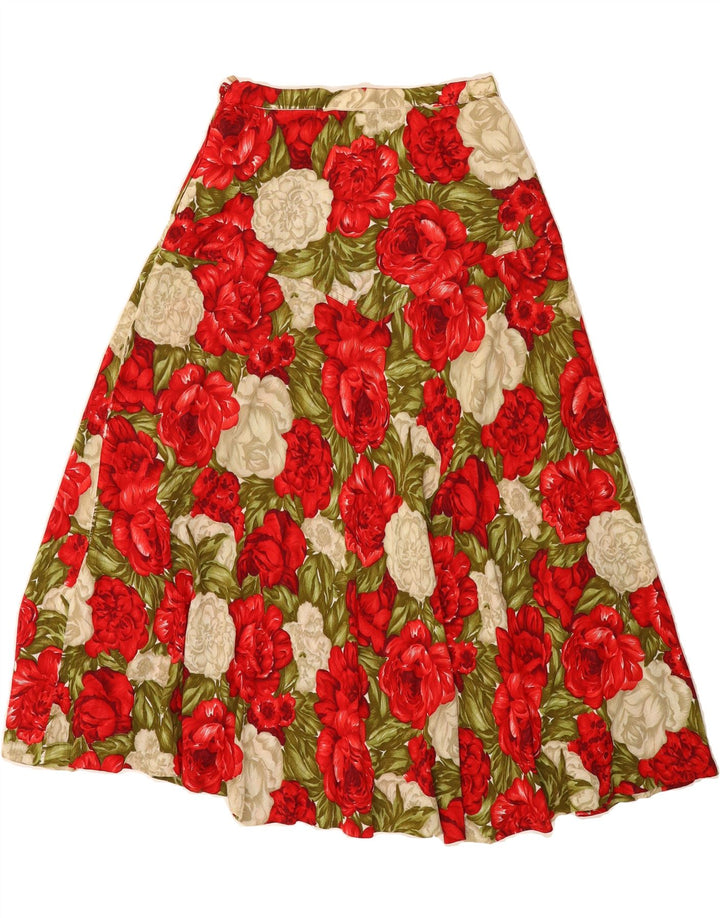 VINTAGE Womens A-Line Skirt W28 Medium  Multicoloured Floral Vintage Vintage and Second-Hand Vintage from Messina Hembry 