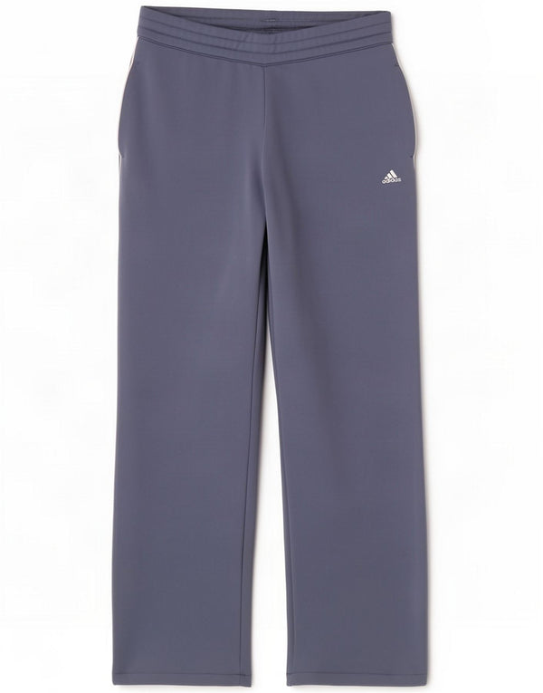Adidas Womens Climalite Tracksuit Trousers UK 10 Small Blue Polyester