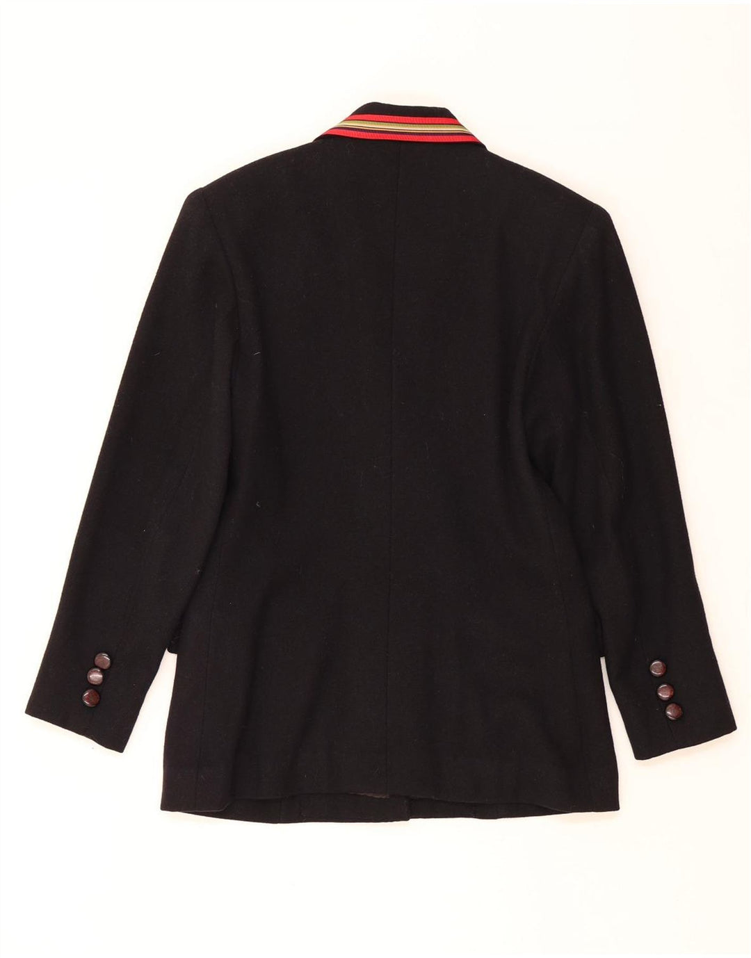 VINTAGE Womens 5 Button Blazer Jacket UK 12 Medium Black Vintage Vintage and Second-Hand Vintage from Messina Hembry 