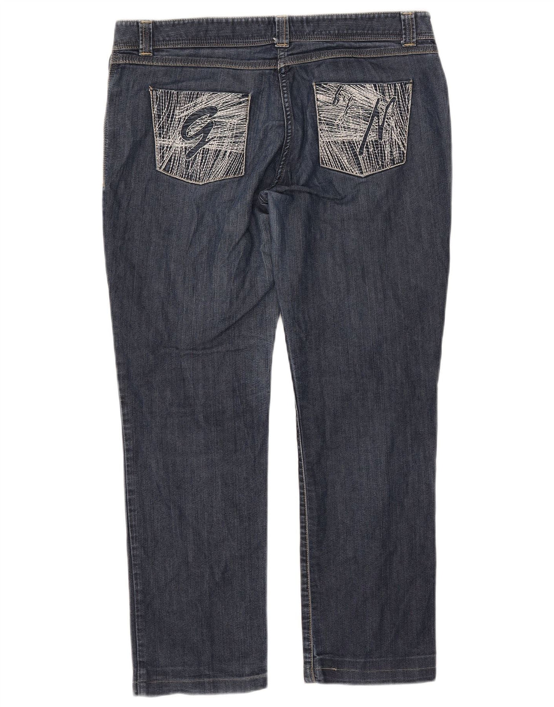 GUESS Mujer marciano Slim Jeans W32 L26 Azul Marino Algodón