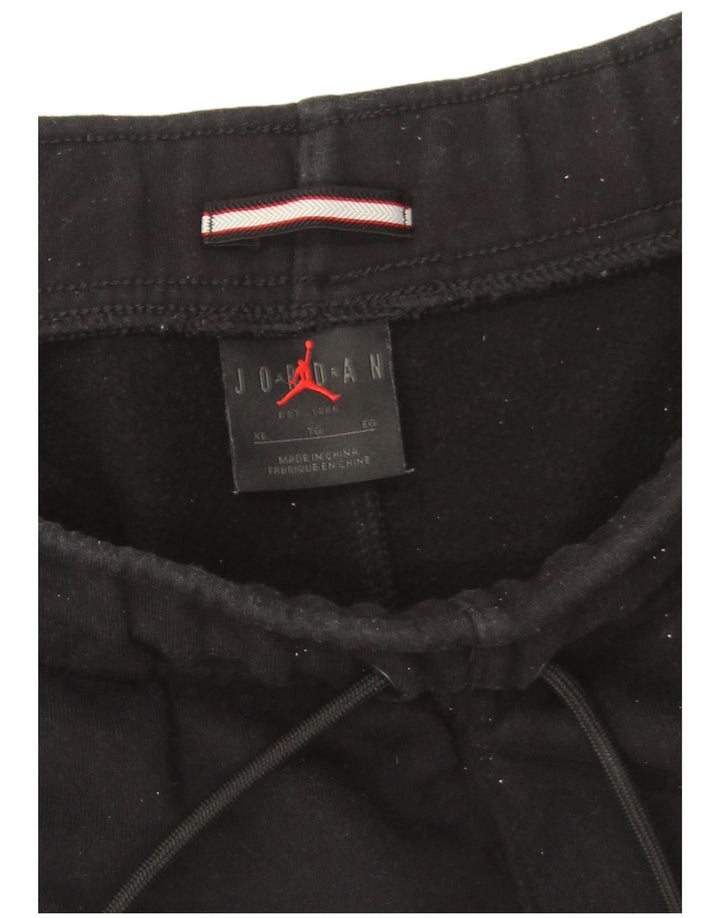 Jordan Pantalones cortos deportivos para hombre XL Algodón negro