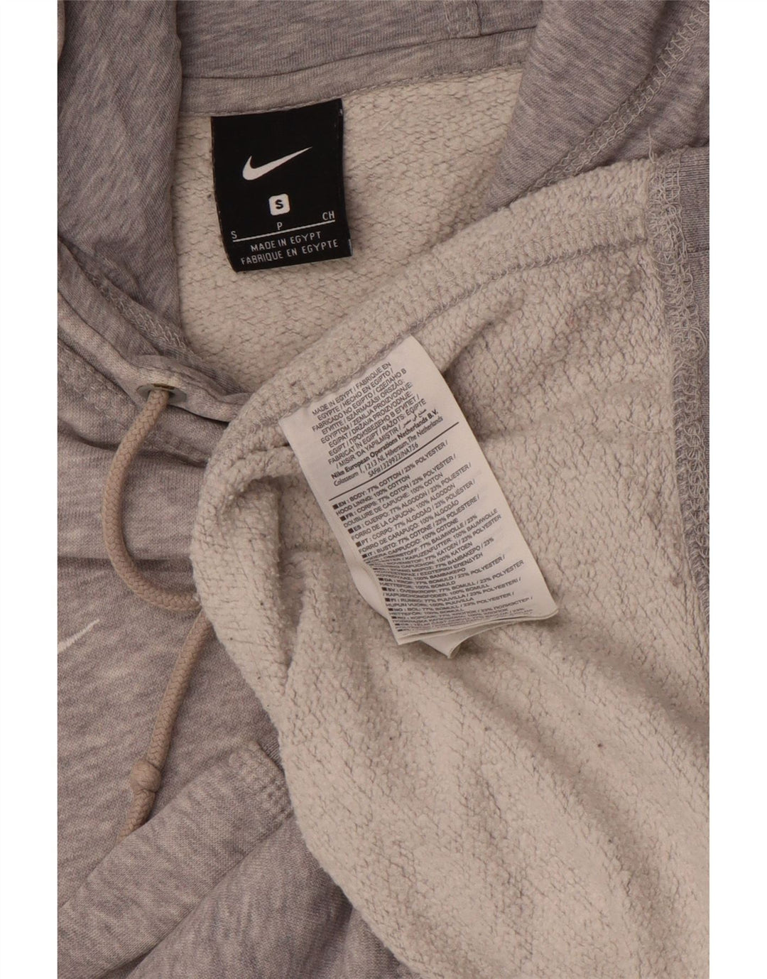 Nike - Sudadera con capucha para hombre, talla pequeña, algodón gris