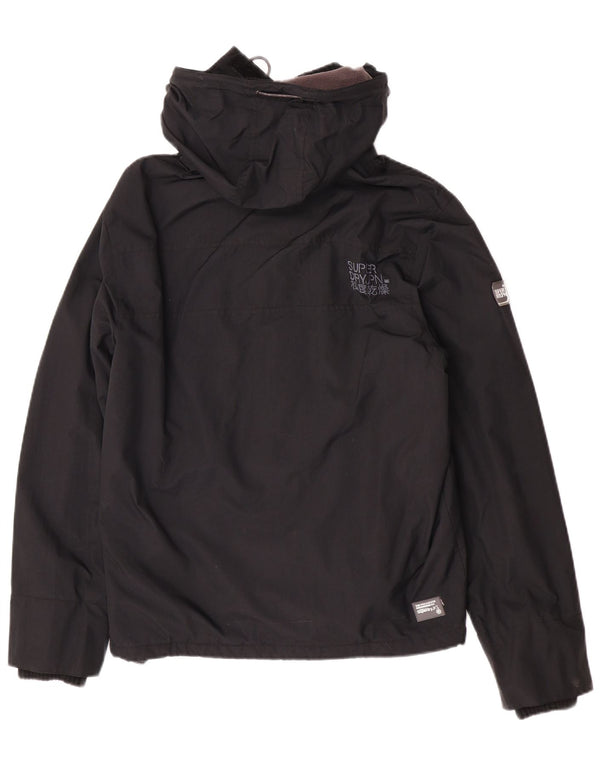 Superdry Chaqueta cortavientos The Windcheater Graphic para hombre, talla 40, color negro