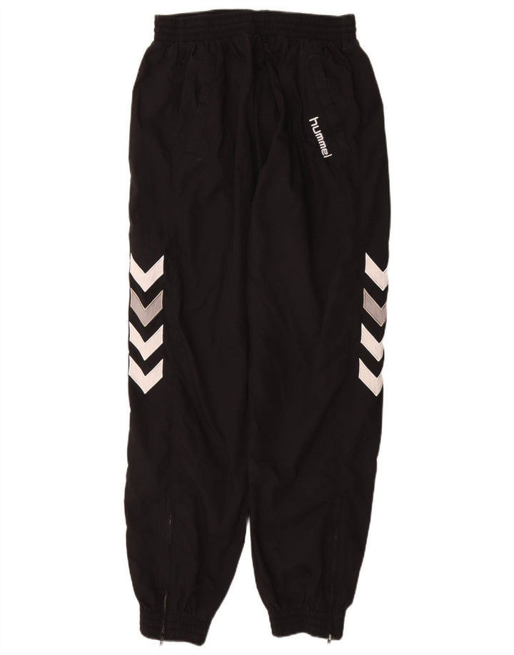 HUMMEL Pantalones de chándal con estampado gráfico para niños, 15-16 años, XL, negro