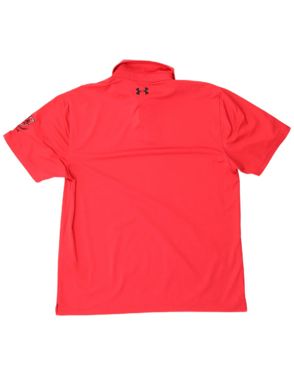 Under Armour Polo gráfico para hombre Poliéster rojo grande