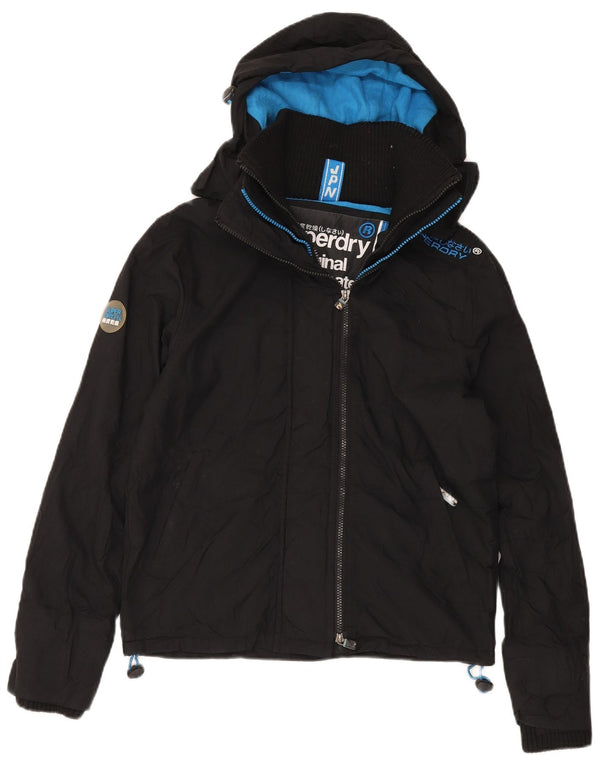 Superdry Chaqueta cortavientos con capucha y estampado Windcheater para hombre UK 34 XS Negro