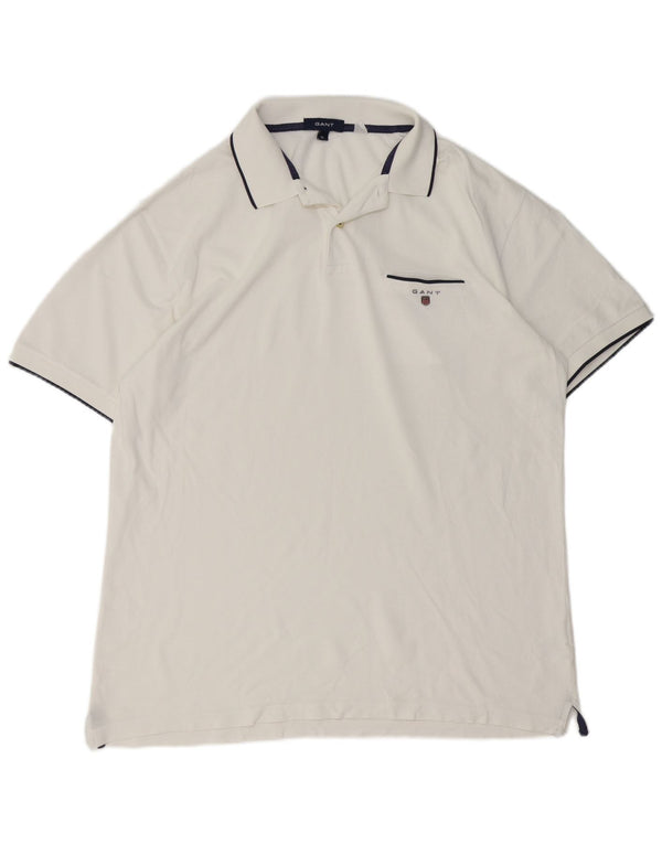 Gant Polo Hombre XL Blanco Algodón