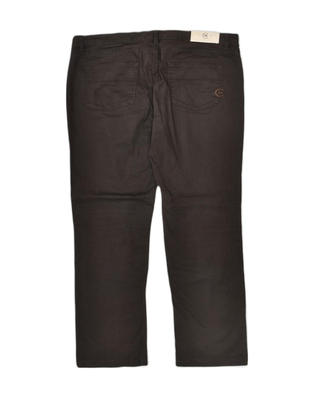 CERRUTI 1881 Womens Straight Casual Trousers W32 L30 Brown Cotton | Vintage | Thrift | Second-Hand | Used Clothing | Messina Hembry 