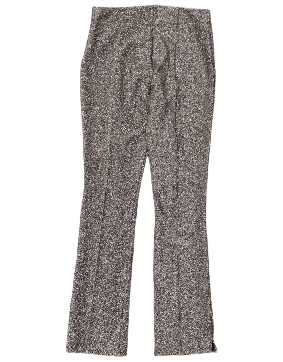 Zara Mujer Trafaluc Bootcut Pantalones Casuales Medianos W28 L30 Plata